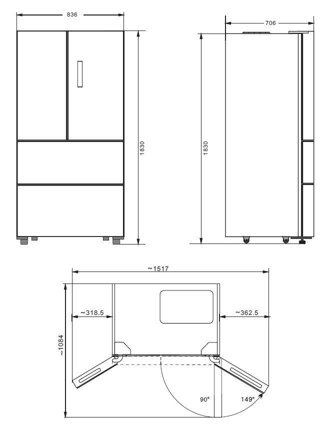 Схема встраивания Kuppersberg NFD 183 DX